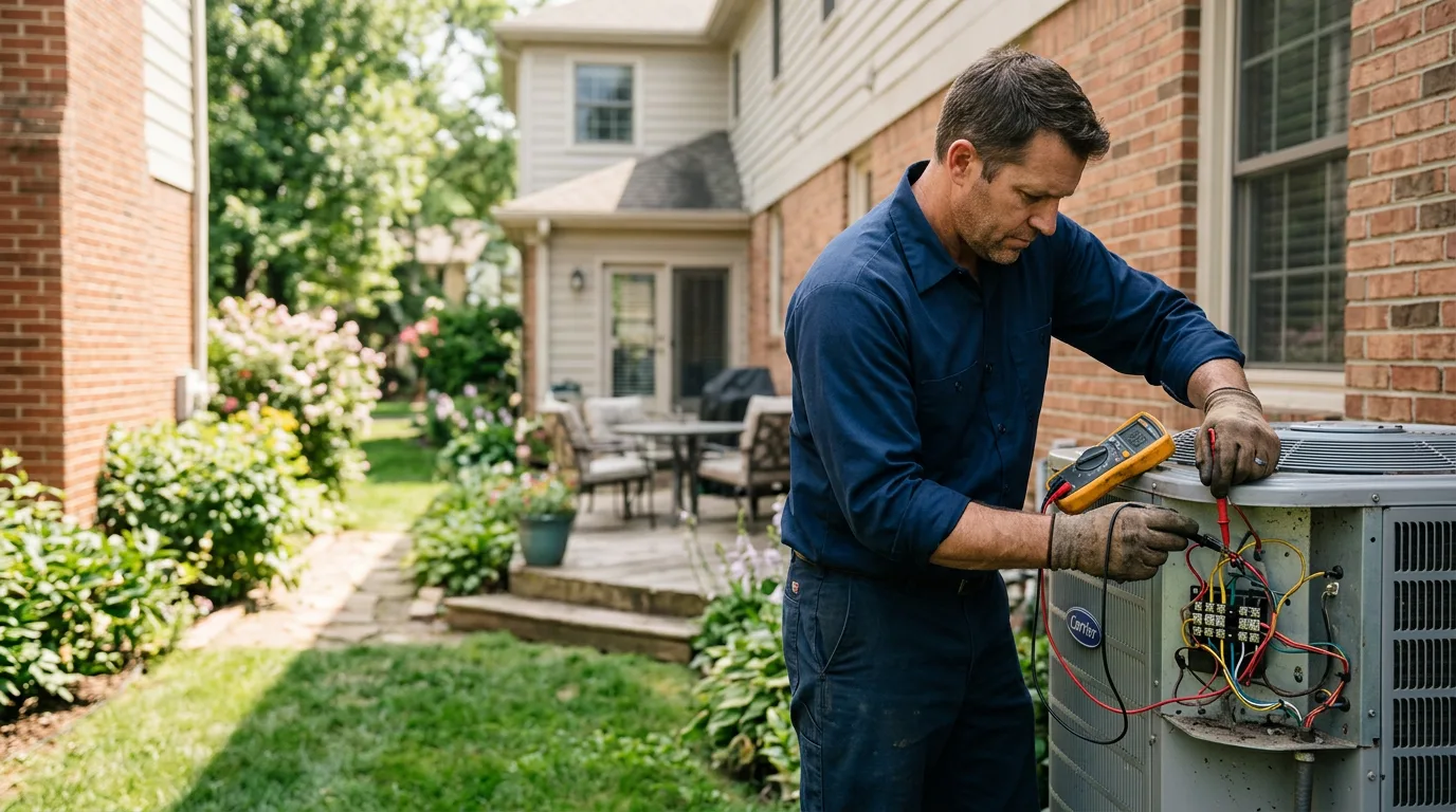 HVAC technician working near North Hampton, NH